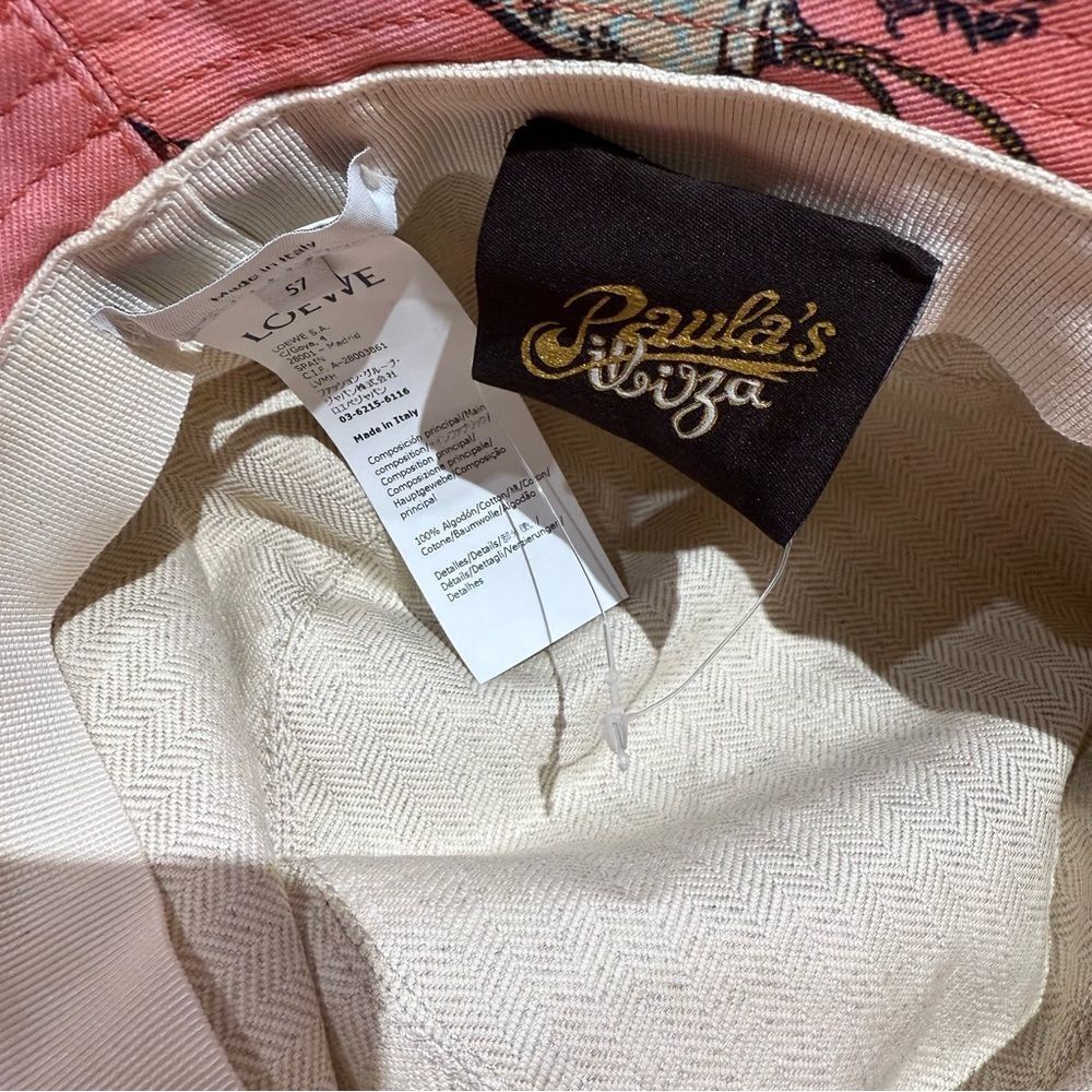 Loewe Coral Bucket Hat with Logo Strap - Picture 5 of 9